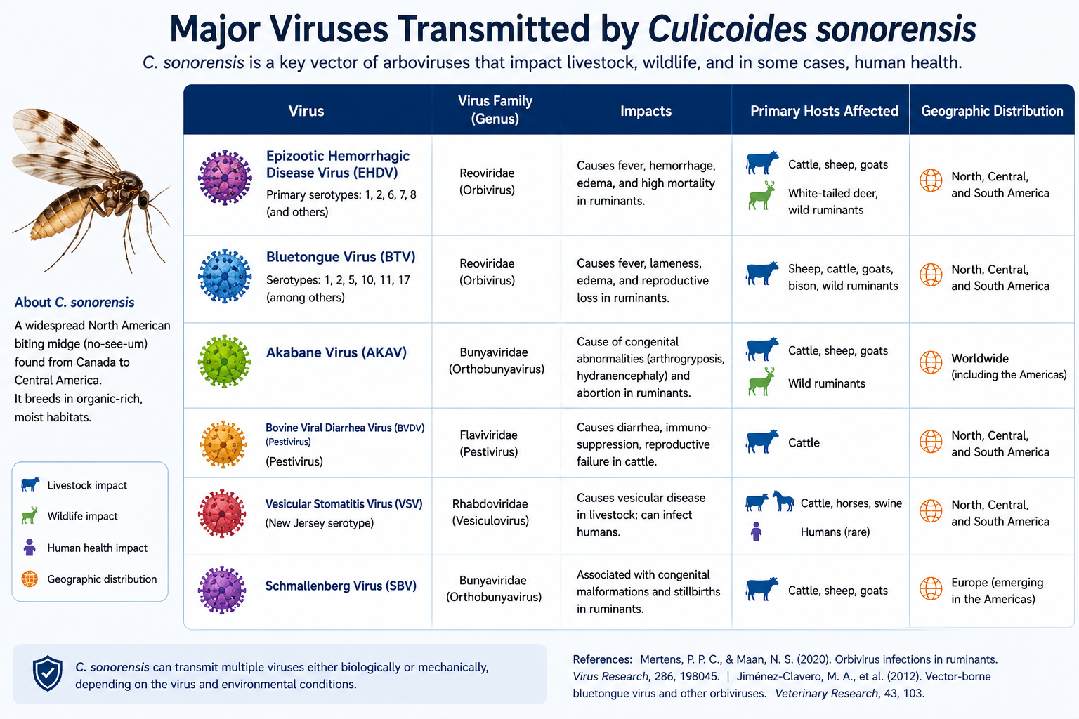 Arboviruses transmitted by C. sonorensis Arboviruses transmitted by C. sonorensis